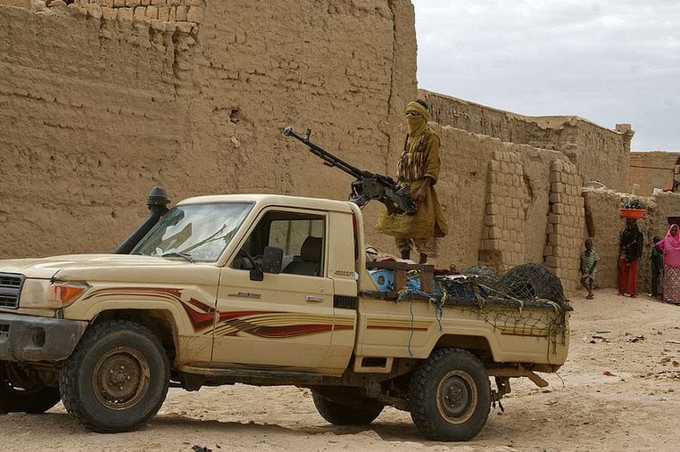 Toyota hiluxes and war